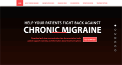 Desktop Screenshot of hcp.mychronicmigraine.com